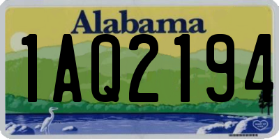AL license plate 1AQ2194
