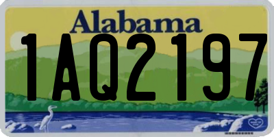 AL license plate 1AQ2197