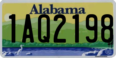 AL license plate 1AQ2198