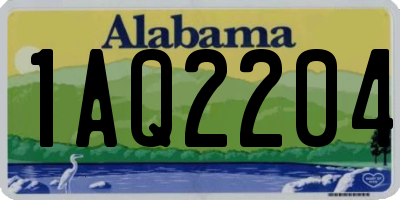 AL license plate 1AQ2204
