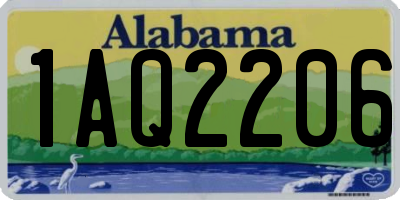 AL license plate 1AQ2206
