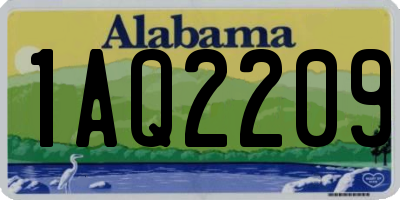 AL license plate 1AQ2209