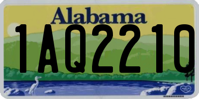 AL license plate 1AQ2210