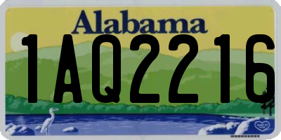 AL license plate 1AQ2216