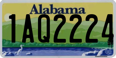 AL license plate 1AQ2224