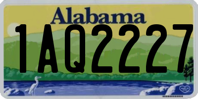 AL license plate 1AQ2227