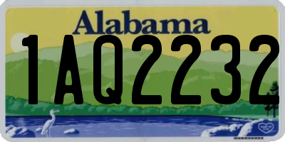 AL license plate 1AQ2232