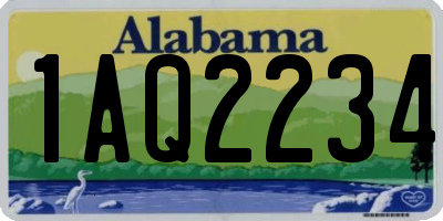 AL license plate 1AQ2234