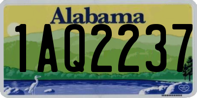 AL license plate 1AQ2237