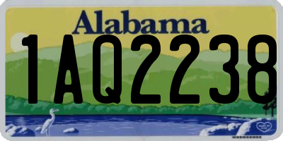 AL license plate 1AQ2238