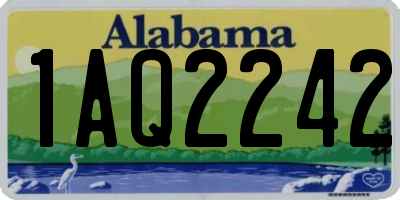 AL license plate 1AQ2242