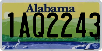 AL license plate 1AQ2243