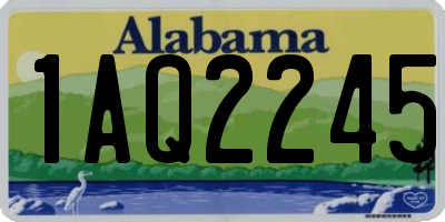 AL license plate 1AQ2245