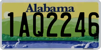 AL license plate 1AQ2246