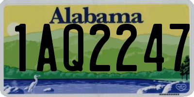 AL license plate 1AQ2247