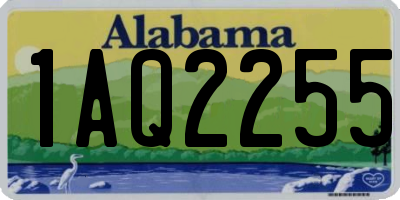 AL license plate 1AQ2255
