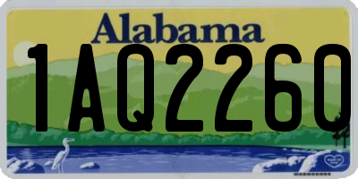 AL license plate 1AQ2260