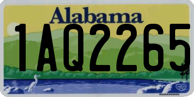 AL license plate 1AQ2265
