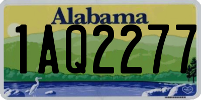 AL license plate 1AQ2277