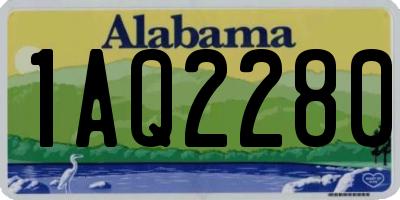 AL license plate 1AQ2280