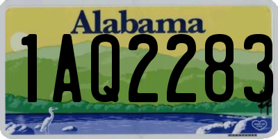 AL license plate 1AQ2283