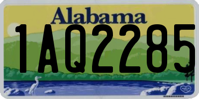 AL license plate 1AQ2285