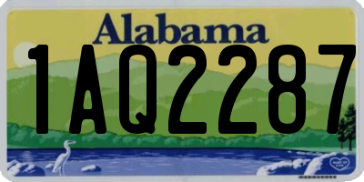 AL license plate 1AQ2287