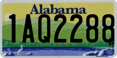 AL license plate 1AQ2288