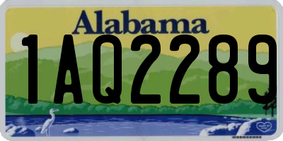 AL license plate 1AQ2289