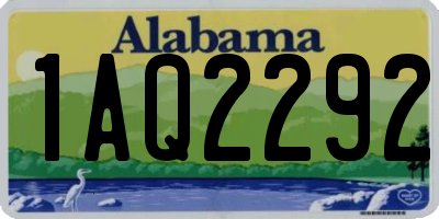 AL license plate 1AQ2292