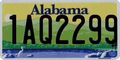 AL license plate 1AQ2299
