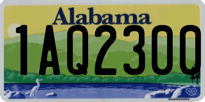 AL license plate 1AQ2300