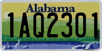 AL license plate 1AQ2301