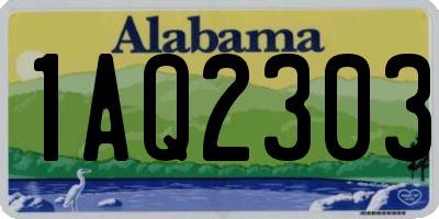 AL license plate 1AQ2303