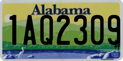 AL license plate 1AQ2309