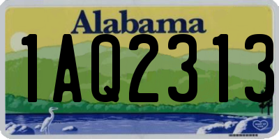 AL license plate 1AQ2313