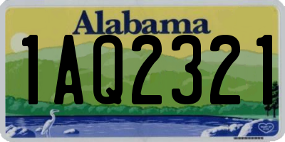 AL license plate 1AQ2321