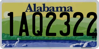 AL license plate 1AQ2322