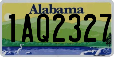AL license plate 1AQ2327