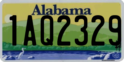 AL license plate 1AQ2329