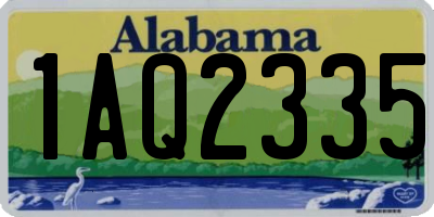 AL license plate 1AQ2335