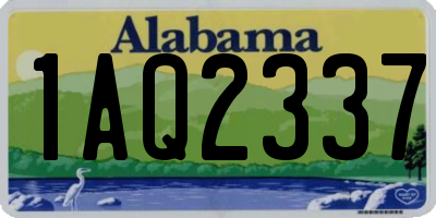 AL license plate 1AQ2337