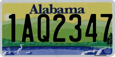 AL license plate 1AQ2347