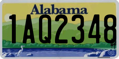 AL license plate 1AQ2348