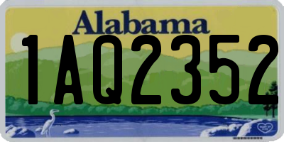 AL license plate 1AQ2352