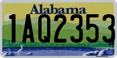 AL license plate 1AQ2353