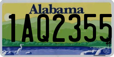 AL license plate 1AQ2355