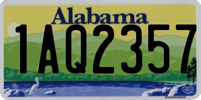 AL license plate 1AQ2357