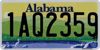 AL license plate 1AQ2359