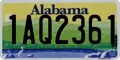 AL license plate 1AQ2361